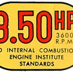 3.5 HP Housing Blower Decal 1965-67