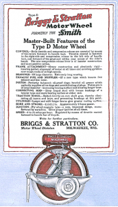 Briggs & Stratton Motor Wheel Ad