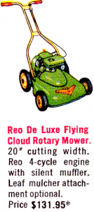 Reo De Luxe Flying Cloud Rotary Mower