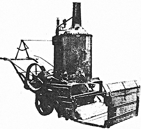 1900 — one-and-one-half-ton steam-driven lawn mower patented in 1893 by Mr. Summer of Ipswitch, England